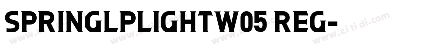 SpringLPLightW05 Reg字体转换